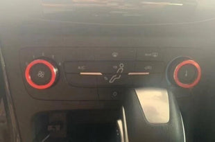AC Knob Cover Trim For Ford Focus 2015-2018 Central Console Red Aluminum 2PCS