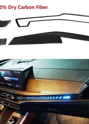 Dry Carbon Fiber Full Set Interior Accessories Kit Trim For BMW X5 G05 LCI 2024+