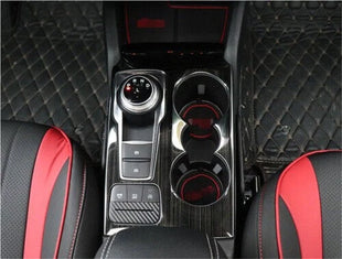 2019-2020 cover trim For Ford Focus ST RS central console water cup black steel