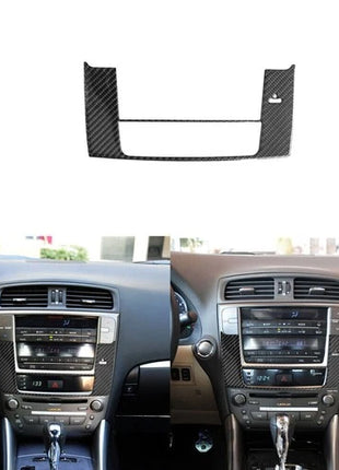Carbon Fiber GPS Navigation Panel Cover Trim For LEXUS IS250 300 350 2006-2012