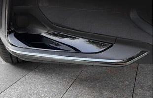 Black Steel Front Bumper Corner Spoiler Cover Trim For Lexus NX250 350h 2022-23