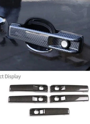 5PCS Real Carbon Fiber Door Handle Cover Trim For Mercedes Benz W464 G class