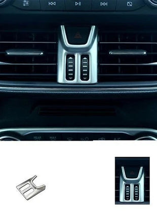 For Ford Focus ST RS 19-20 ABS Matte Silver Central Console Air Outlet Vent Trim