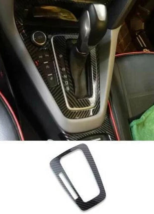 Central Console 2015-2018 For Ford Focus AT Carbon Fiber Gear Shift Panel Trim