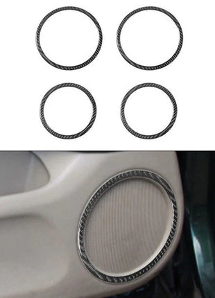 4Pcs Carbon Fiber Interior Door Speaker Cover Trim For Lexus RX300 1998-2003
