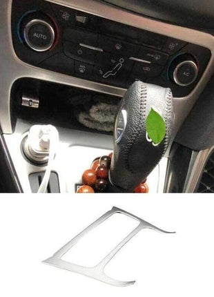 AC Button Control Console Frame Trim 2015-2018 1PCS Silver Steel For Ford Focus