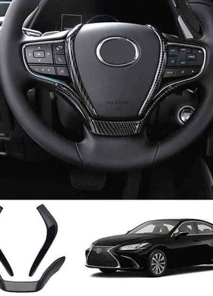 For Lexus ES250 300h 350 19-22 ABS Carbon Fiber Steering Wheel Frame Cover Trim