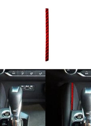 Red Carbon Fiber Storage Boxes Left Side Cover Trim For Nissan Altima 2019-2022