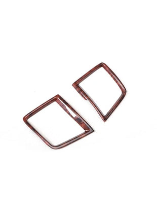 Console Side Outlet Vent Covers Trim 2pcs Fit For Volvo S90 2016-2021 Peach Wood
