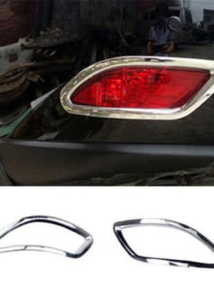 For Lexus RX350 450h Chrome ABS Rear Bumper Fog Light Frame Cover Trims 2013-15