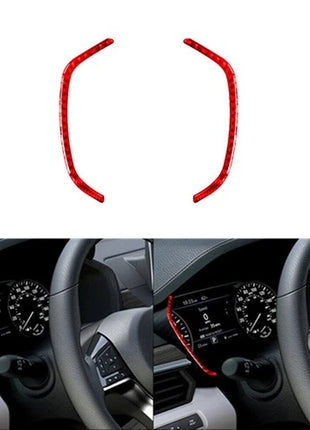 Red Carbon Fiber Speedometer Outer Frame Cover Trim For Nissan Altima 2019-2022