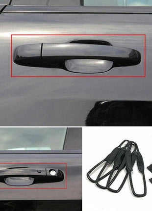 For Jeep Grand Cherokee 11-20 Out Side Door Bowl Cover Trim Carbon Fiber Look