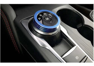 Entral Console Gear Shift Button Trim Blue Aluminum For Ford Focus ST RS 19-20