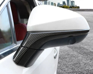 4P Carbon Fiber Look Side Rear View Mirror Strip Trim For Lexus RX350 450h 16-22