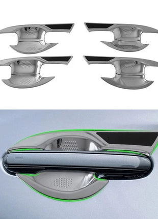 ABS Chrome 8 PCS Exterior Door Handle Bowl Cover Trim For Lexus NX250 350 2022