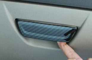 Carbon Fiber Interior Storage Box Handle For Ford Focus 2PC Cover Trim 2012-2018
