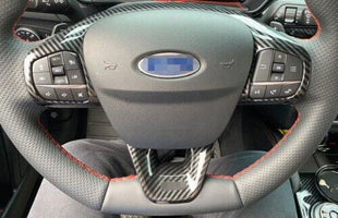 ABS Steering wheel strip For Ford Focus ST RS 2019-2020 cover trim carbon fiber