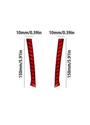Red Carbon Fiber Audio Control Side Trim Strip For Lexus RX330 RX350 2004-2009