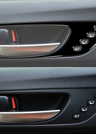 2X Gloss Black Inner Door Handle Cover Trim For Lexus RC300 350 200T 2015-2020