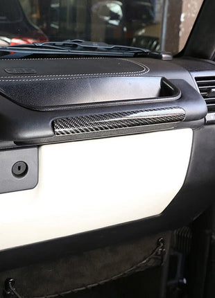 For Benz W463 G500 G55 AMG 08-11 8Pcs Carbon Fiber Dashboard Console Cover Trim