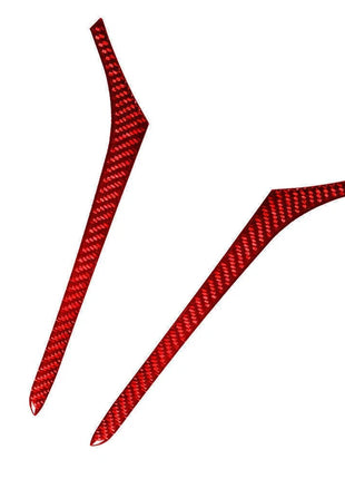 Red Carbon Fiber Shifter Console Side Cover Trim For Lexus RX330 RX350 2004-2009
