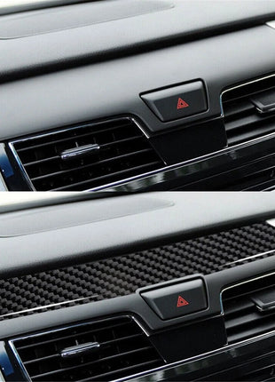 Carbon Fiber Front Warning Light Top Cover Trim For Nissan Altima 2013-2015
