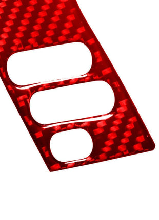 Red Carbon Fiber Steering Wheel Button Trim For LEXUS RX330 350 2004-2009 Type A