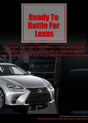 Red Carbon Fiber GPS Navigation Panel Trim For LEXUS IS250 300 350 2006-2012