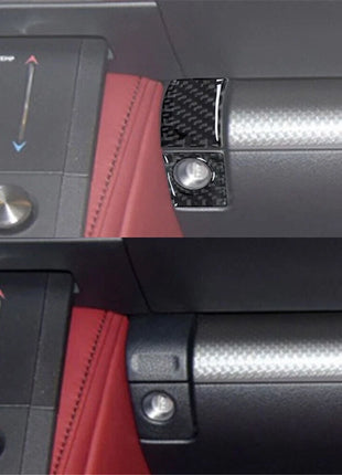 2X Carbon Fiber Glove Box Switch Cover Trim For Lexus RC300 350 200T 2015-2020