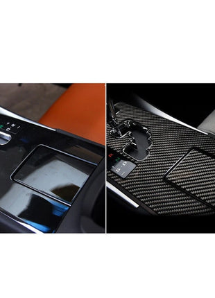 1x For Lexus IS250-350 2006-2012 Carbon Fiber Water Cup Holder Panel Cover Trim