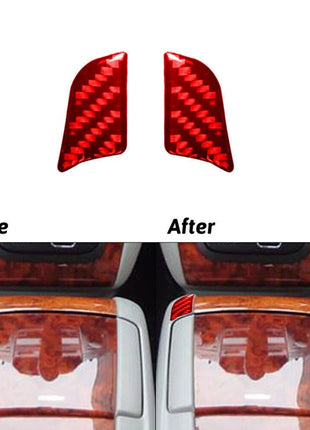50Pcs Red Carbon Fiber Cover Trim Kit For LEXUS RX330 2004-2006 RX350 2006-2009