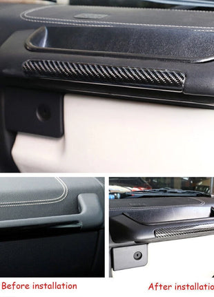 For Benz W463 G500 G55 AMG 08-11 8Pcs Carbon Fiber Dashboard Console Cover Trim