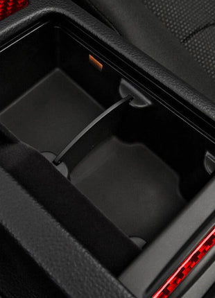 3Pcs Red Carbon Fiber Central Control Panel Trim Cover For Nissan 350Z 2006-2009