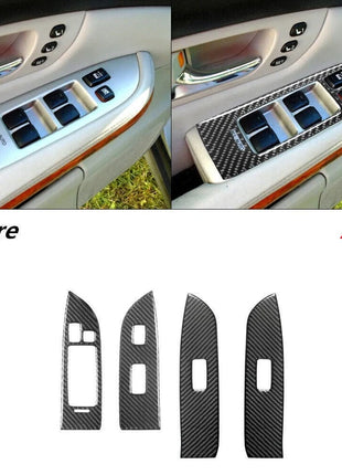 50Pcs Carbon Fiber Full Cover Trim Kit For LEXUS RX330 2004-2006 RX350 2006-2009