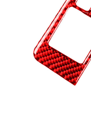 Red Carbon Fiber Demister Switch Panel Cover Trim For Nissan Gt-r R35 2008-2016