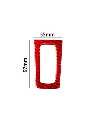 Red Carbon Fiber Parking Button Inner Frame Cover Trim For Nissan Altima 2019-22