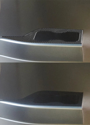 2Pcs Door Storage Slot Trim Cover Decor Carbon Fiber For Nissan Quest 2004-2006