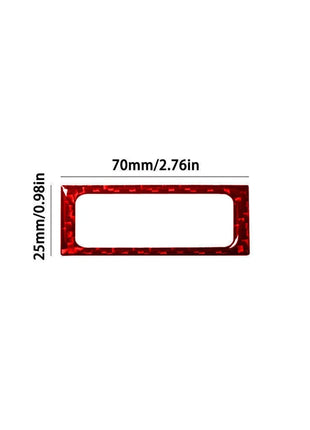 Red Carbon Fiber Overhead Console Ring Cover Trim For LEXUS RX330 350 2004-2009