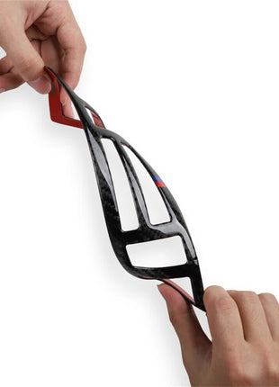 Carbon Fiber Center Console Water Cup Holder Panel Trim For Bmw X3 E83 2004-2010