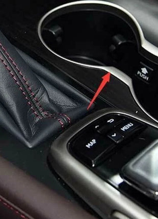 Middle Console Water Cup Frame Trim For Lexus RX350 450h 16-19 Real Carbon Fiber