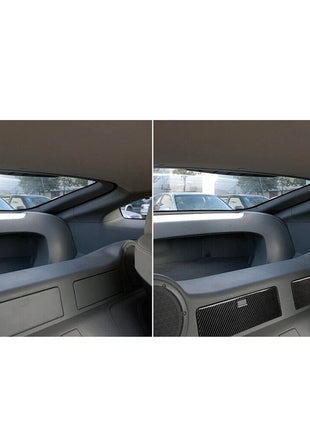 2Pcs Rear Storage Box Panel Trim Cover Carbon Fiber For Nissan 350Z 2003-2005