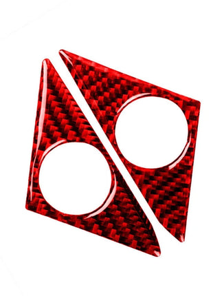 Red Carbon Fiber Loudspeaker Frame Cover Trim For Nissan Gt-r R35 2008-2020