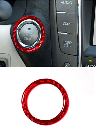 13Pcs Red Carbon Fiber Inner Full Set Cover Trim For Lexus IS250 IS350 2006-2012