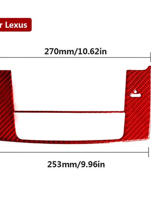 Red Carbon Fiber GPS Navigation Panel Trim For LEXUS IS250 300 350 2006-2012