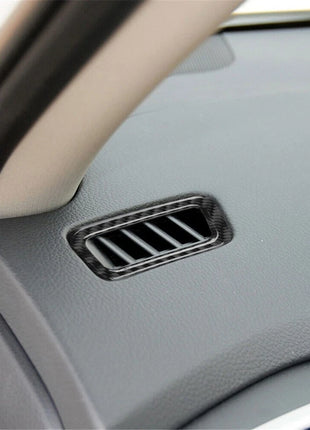 2pcs Carbon Fiber Dash Defogger Vent Cover Trim For Nissan Rogue 2014-2016