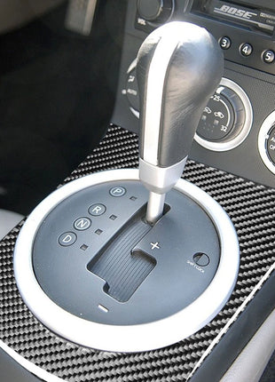 Carbon Fiber Gear Shift Panel Outer Frame Trim Cover For Nissan 350Z 2003-2009