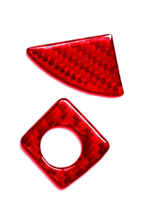Red For Lexus IS250-350 2006-2012 Carbon Fiber Inner Glove Box Handle Cover Trim