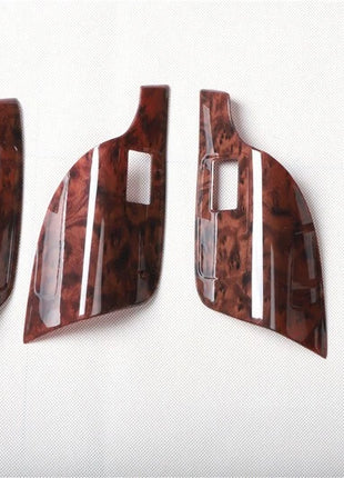 Fit For Buick Regal 2009-2013 Peach Wood Door Window Lift Switch Cover Trim 4pcs