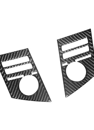 2Pcs Carbon Fiber Interior Audio Control Side Cover Trim For Lexus RX330 RX350