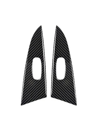 4X Carbon Fiber Door Window Lift Console Cover Trim For Nissan Sentra 2013-2019